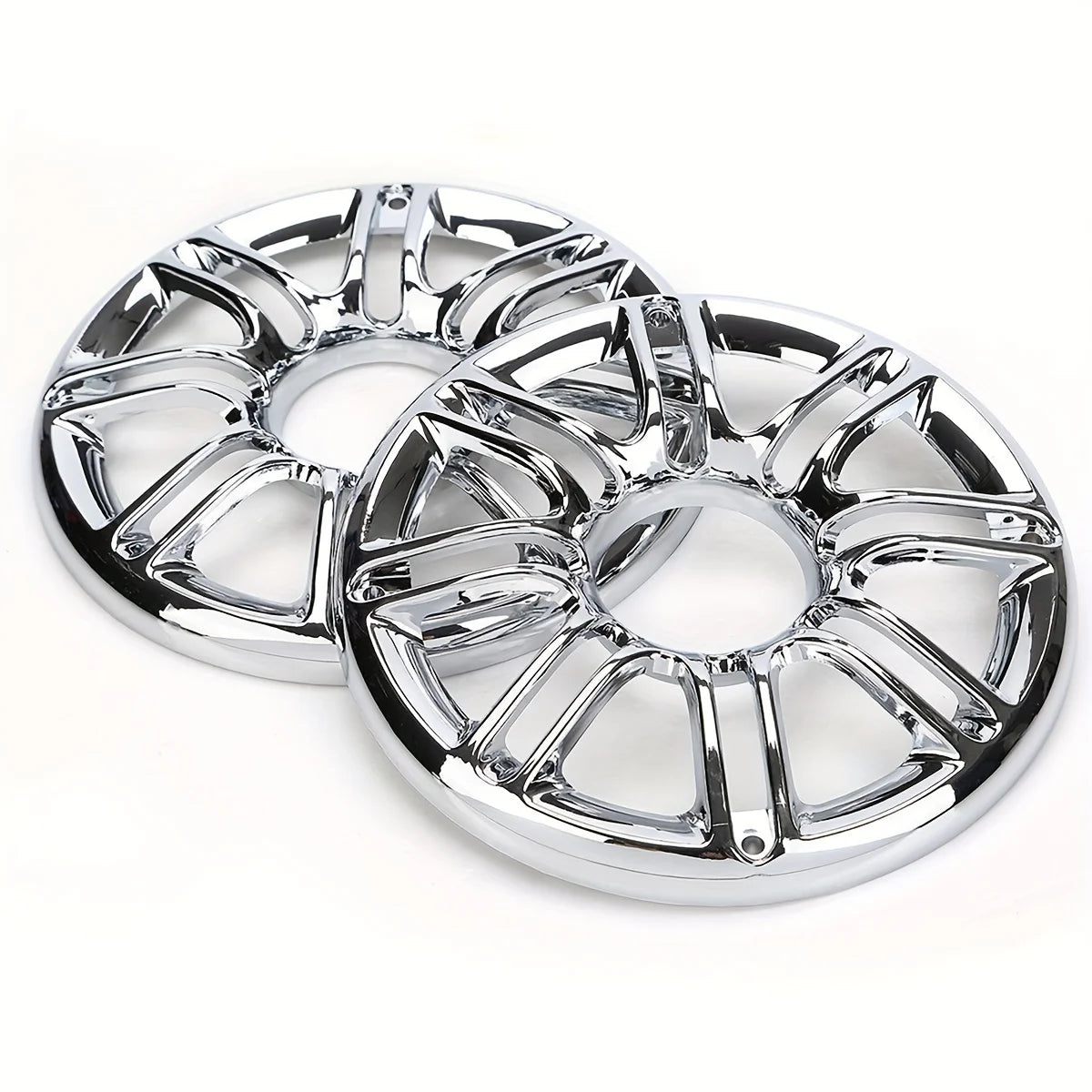 Motorcycle 6" Speaker Grill Accent Trim Cover For Harley Touring Ultra Classic Electra Glide Roa - Automotive LED Light