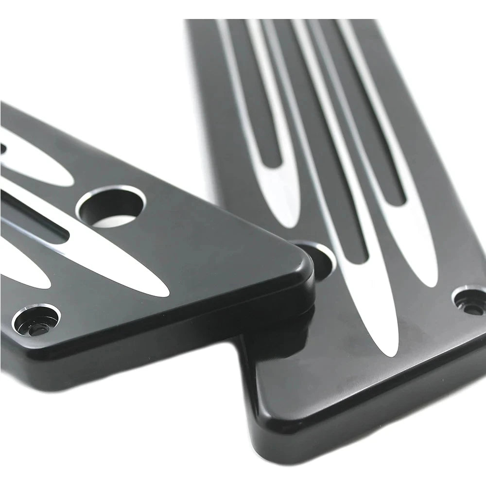 Motorcycle Black Saddlebag Latch Cover Hard Panel Replacement For Harley Touring FLHR FLHX FLHT  - Automotive LED Light