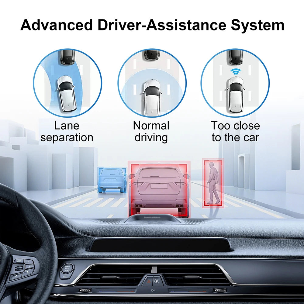 170° DVR Driving Recorder Media Comes with ADAS Driving Assistance Function Recorder Night