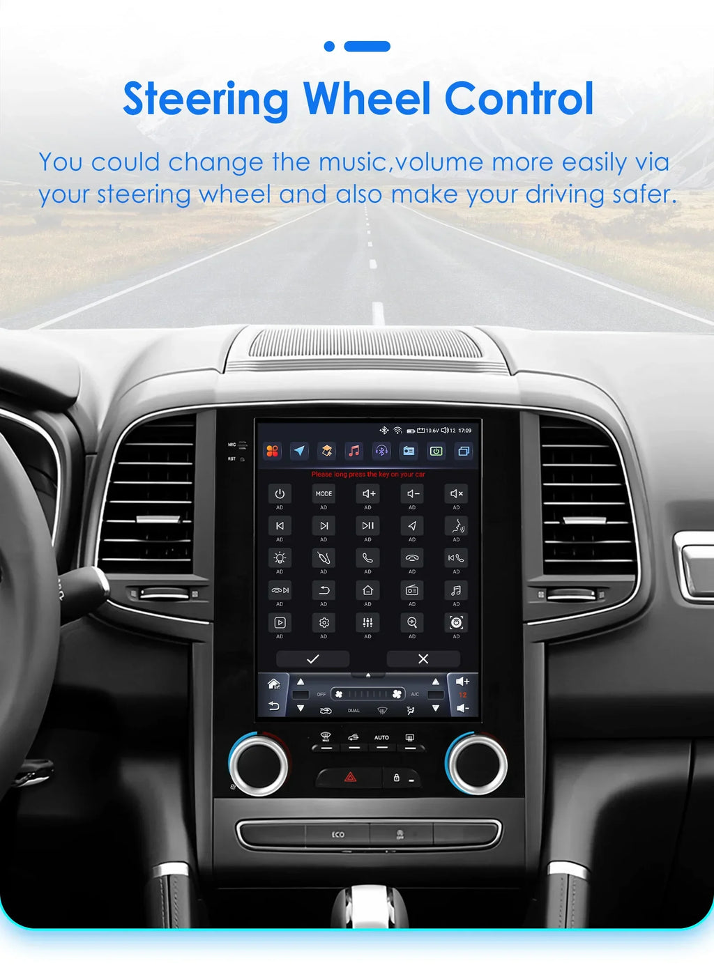 9.7"AI Carplay Android 14 Autoradio for Renault Koleos Megane 4 Samsung SM6 Talisman 2017-