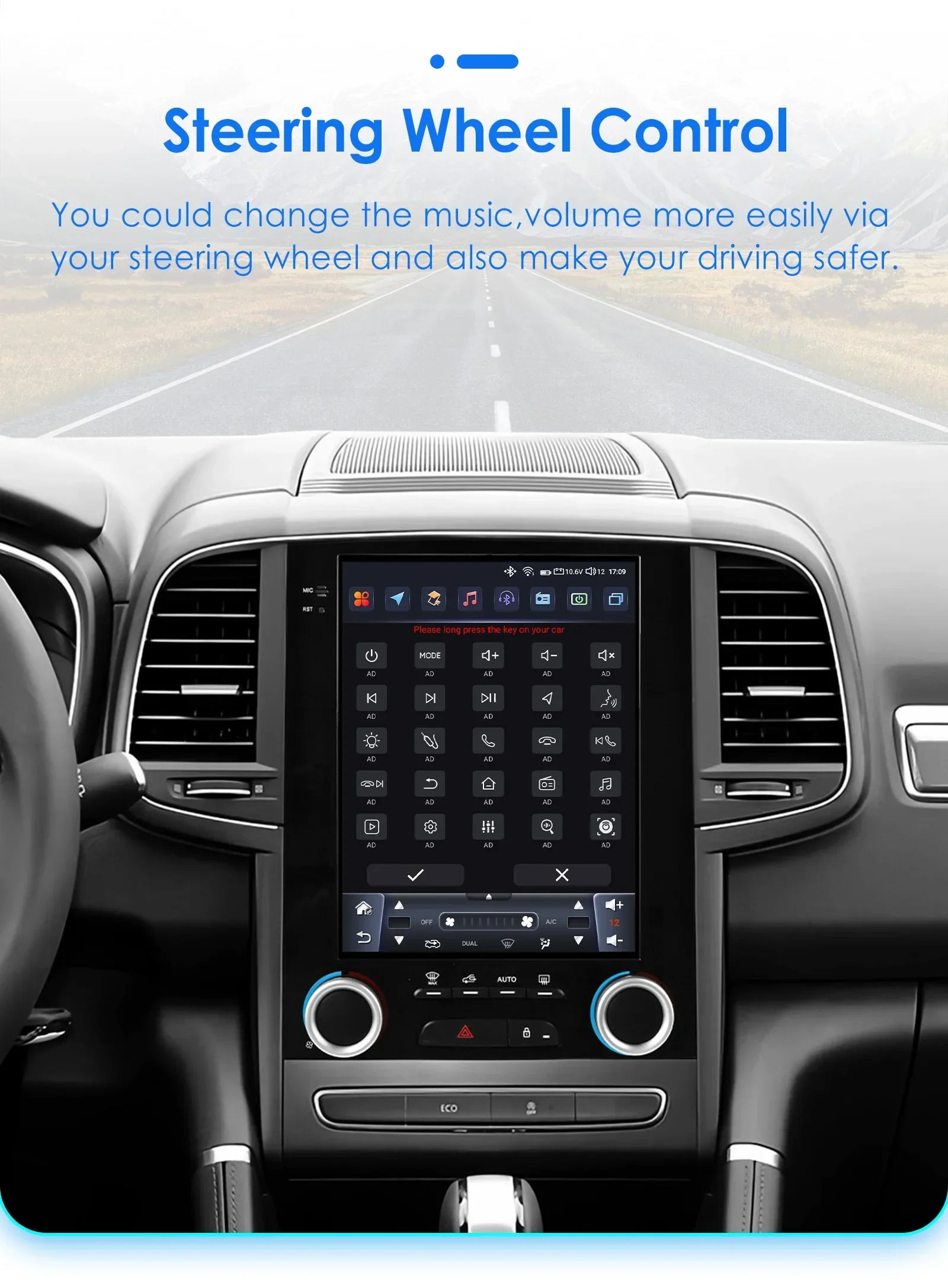 9.7"AI Carplay Android 14 Autoradio for Renault Koleos Megane 4 Samsung SM6 Talisman 2017-