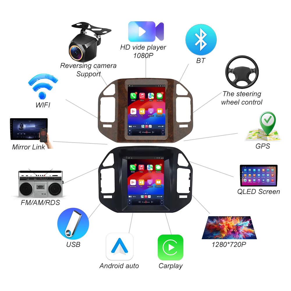9.7 Inch Android 16 For Mitsubishi Pajero 3 V60 V68 V73 1999-2011 Carplay Car Radio Multim | AUTOKITSHOP