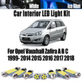LED Interior Light Kit for Opel Vauxhall Zafira A B C 1999- 2016 - Canbus Dome Map Door Trunk Bulbs | AUTOKITSHOP