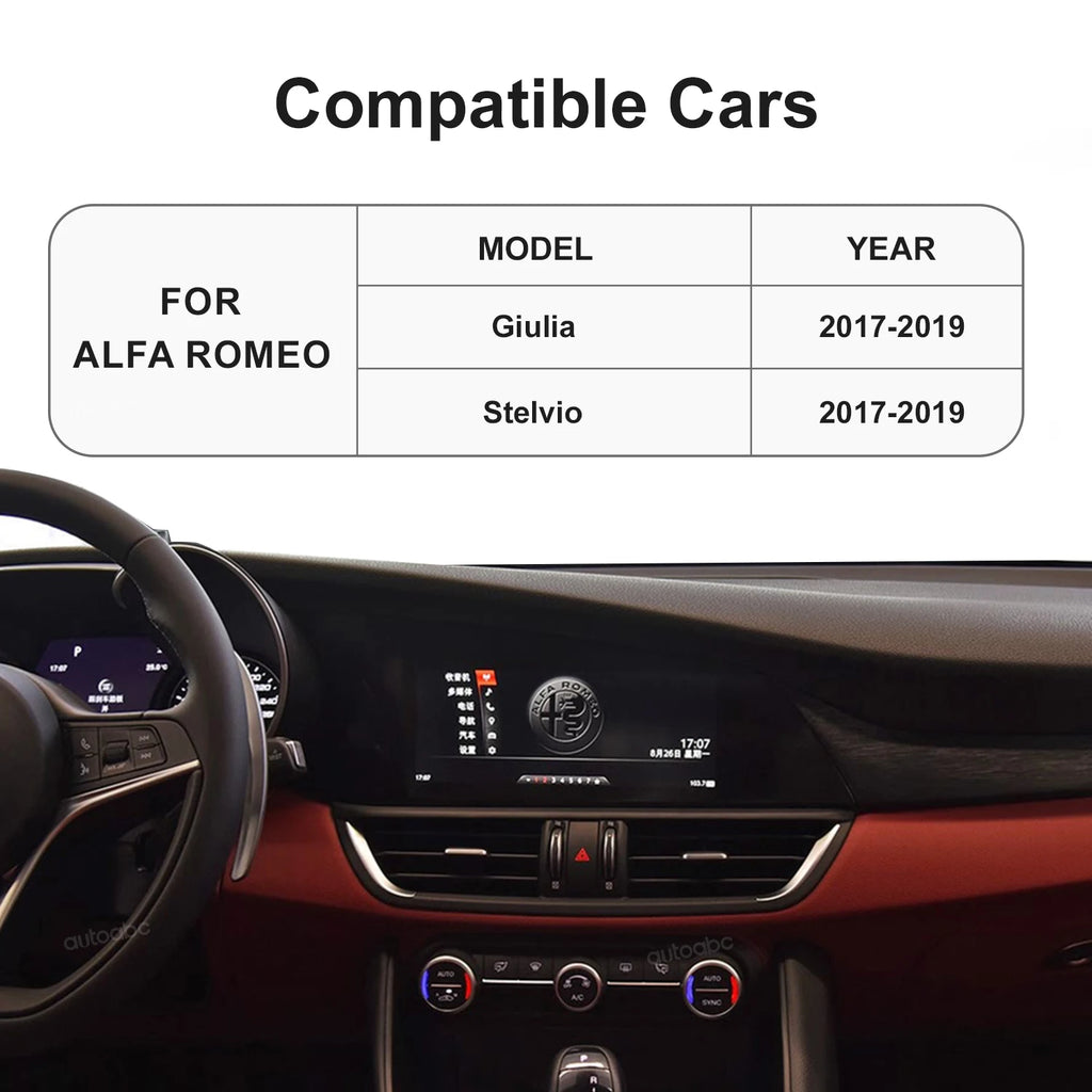 For Alfa Romeo Stelvio /Giulia 2017-2019 Wireless CarPlay Android Auto Compatible with Ori | AUTOKITSHOP