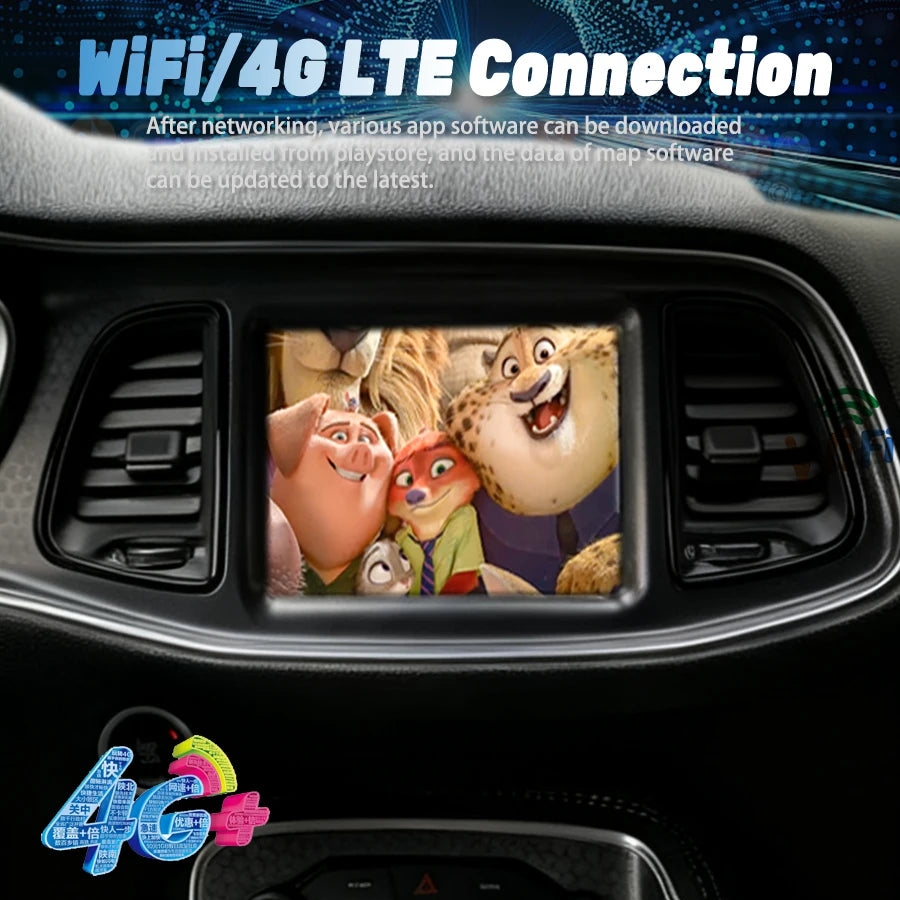 8.4'' Android 15 Car Radio Screen For Dodge Challenger Auto Multimedia Carplay Video Playe