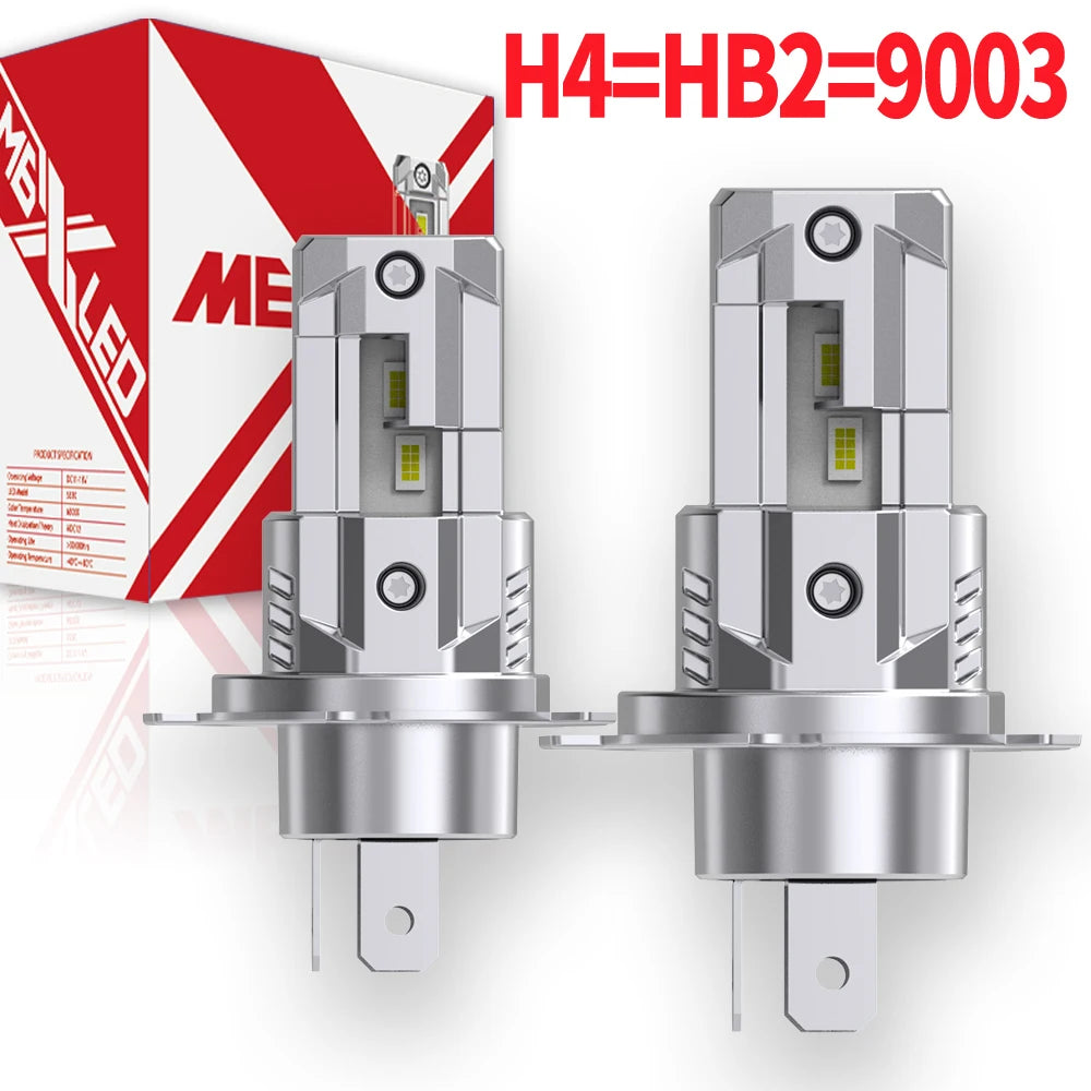 H4 P43t HB2 9003 LED Car Headlight Bulbs White High Power Canbus Error Free Fog Lamp 12V f