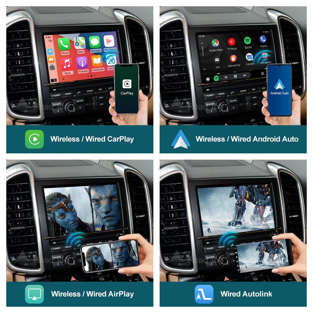 RoadTop Wireless CarPlay for Porsche Boxster 718 Macan Cayman Cayenne 911/918 PCM3.0 3.1 2
