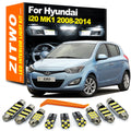 ZITWO 9Pcs LED Interior Light License Plate Bulb Kit For Hyundai I20 1 MK1 2008  for Hyundai I20 MK1 - Canbus LED Car Li
