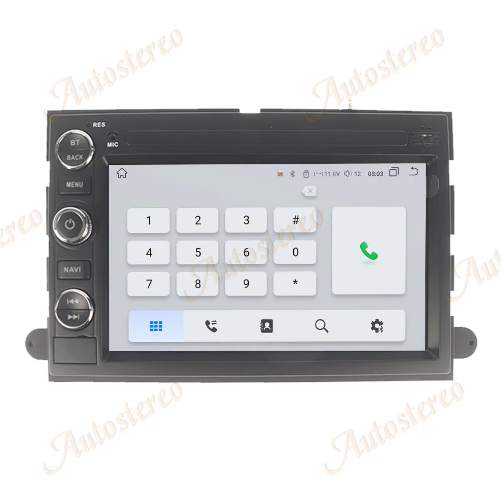 7 Inch Car Radio for Ford Mustang Explorer F150 2003-2008 CarPlay Android 14 Multimedia Pl