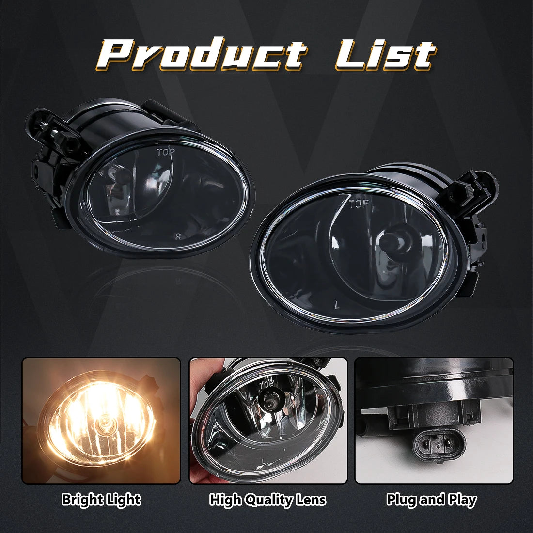 For BMW E39 M5 2001 2002 2003 E46 3 Series M3 2002 2003 2004 2005 2006 Fog Lights Headligh | AUTOKITSHOP