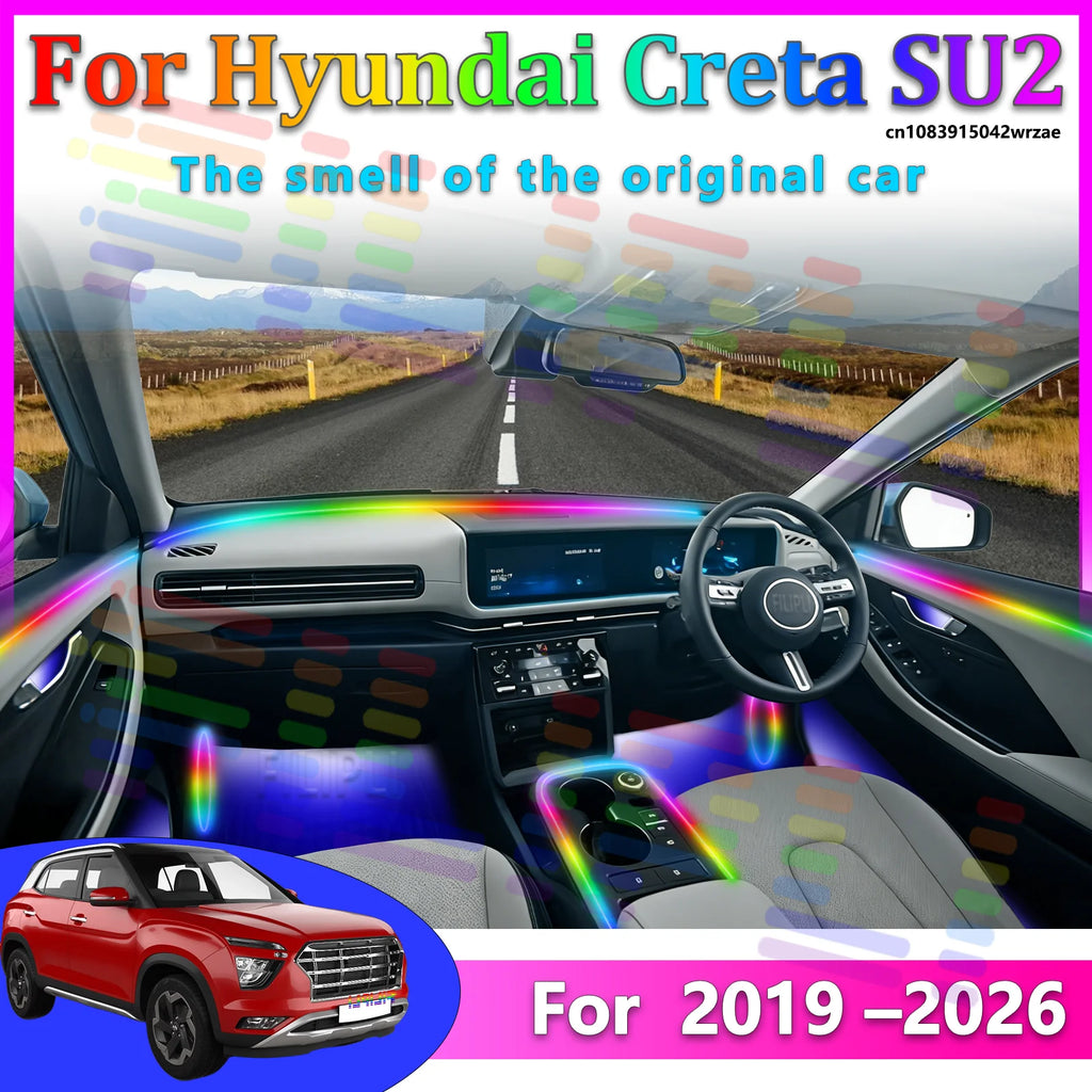 64 RGB - Neon Strip - for Hyundai SU2 - App Control - Car Interior Lighting | AUTOKITSHOP