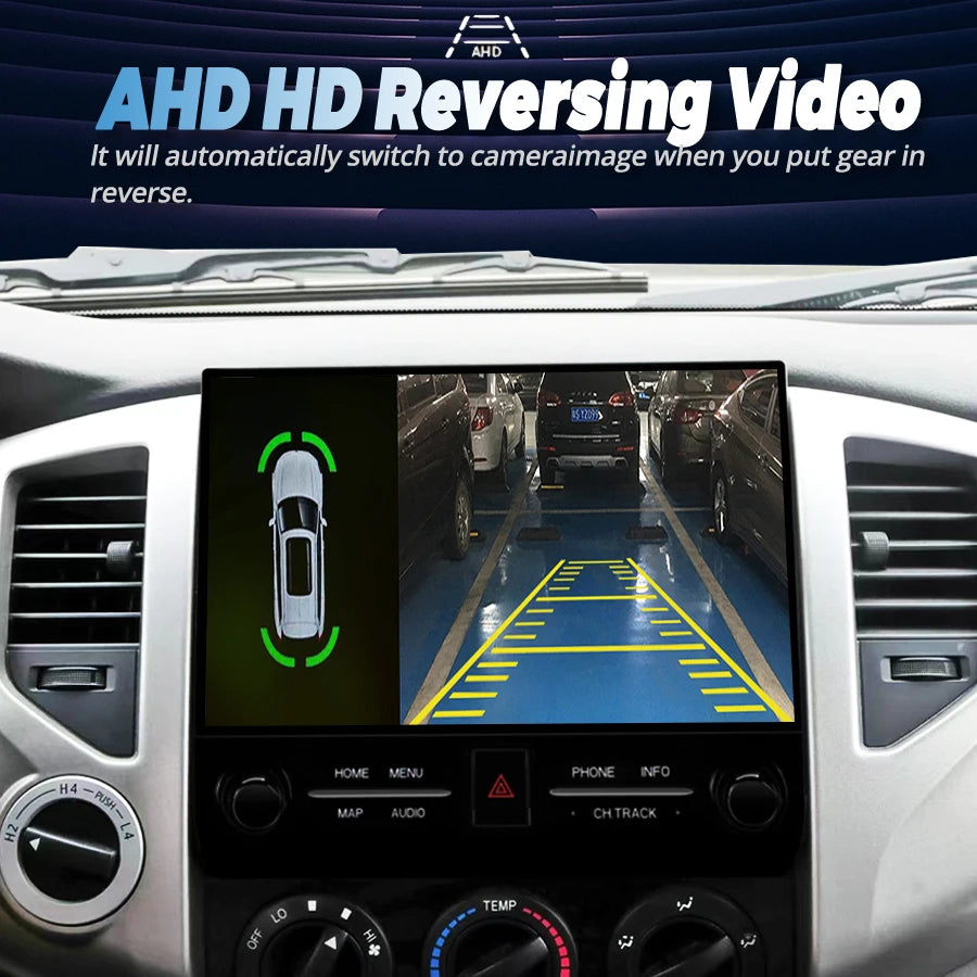 10inch multimedia video PlayerCar qled Screen For Toyota tacoma 2005-2015 built-Min 360 HU