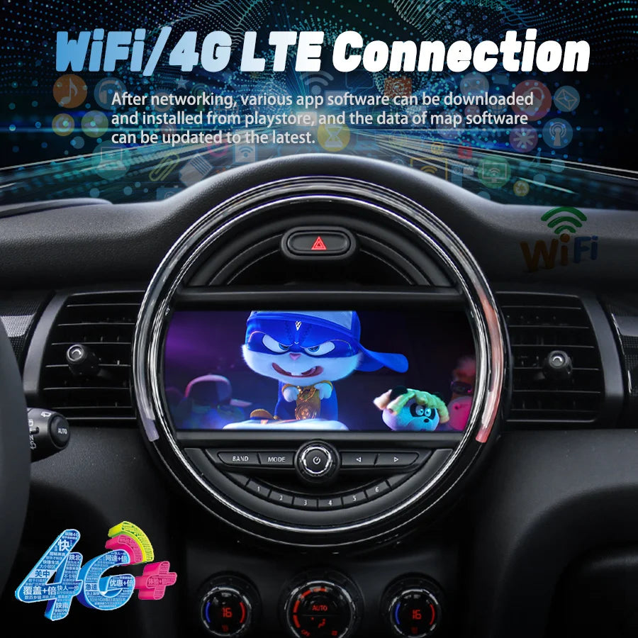 Navirider 128GB Video Player Multimedia GPS For BMW Mini One 2017 F55 COOPER F56 CLUBMAN F