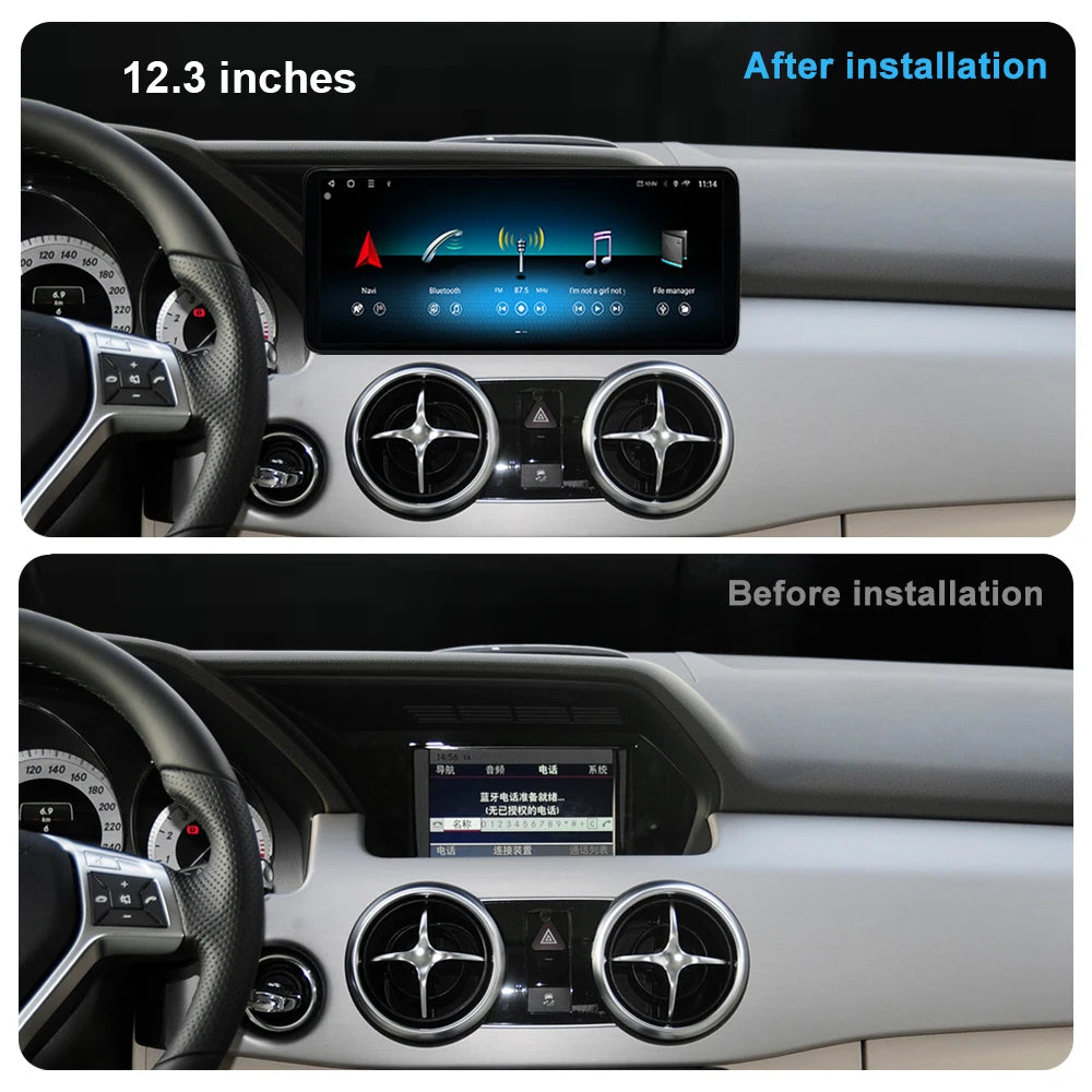 Android 14 for Mercedes Benz GLK X204 2013 - 2015 Car Radio Video Multimedia Player Wirele