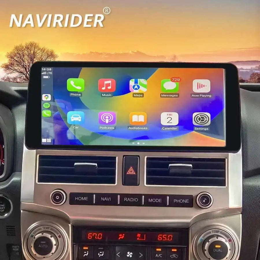 12.3inch Qled Screen For TOYOTA 4Runner 2010 2009-2022 Android Video Player Radio Car Mult