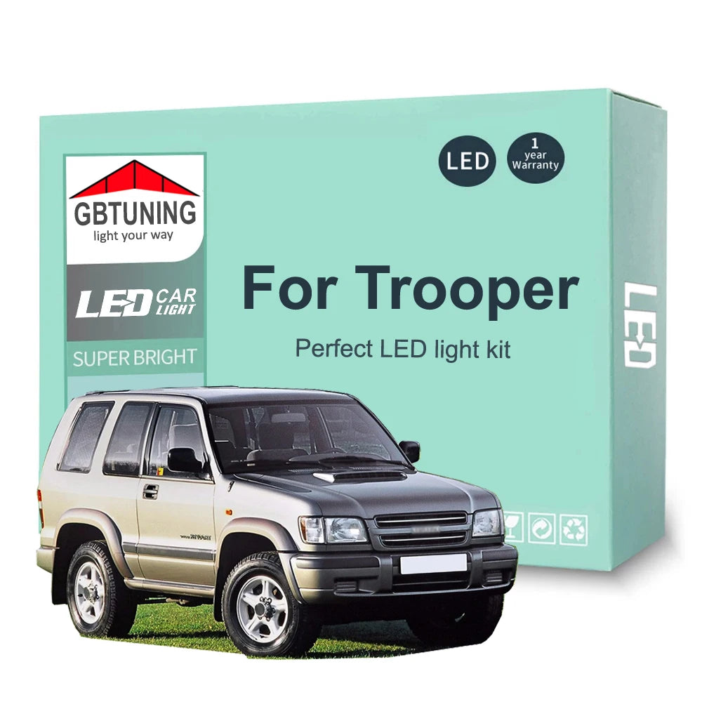 LED Interior Light Kit for Isuzu Trooper I II 1983-1996 - Canbus Dome Map Door Trunk Bulbs | AUTOKITSHOP