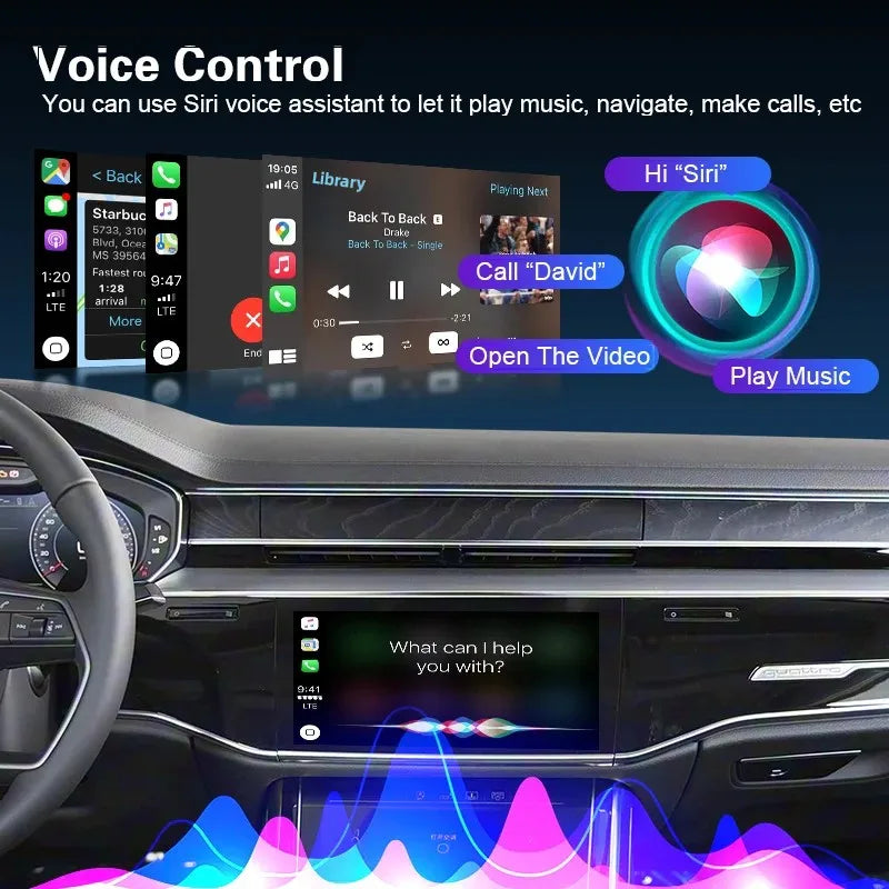 Newest Wireless CarPlay Box For Audi A8 Q8 MIB3 2018-2025 8.8 10.1 Android Auto Mirror Nav