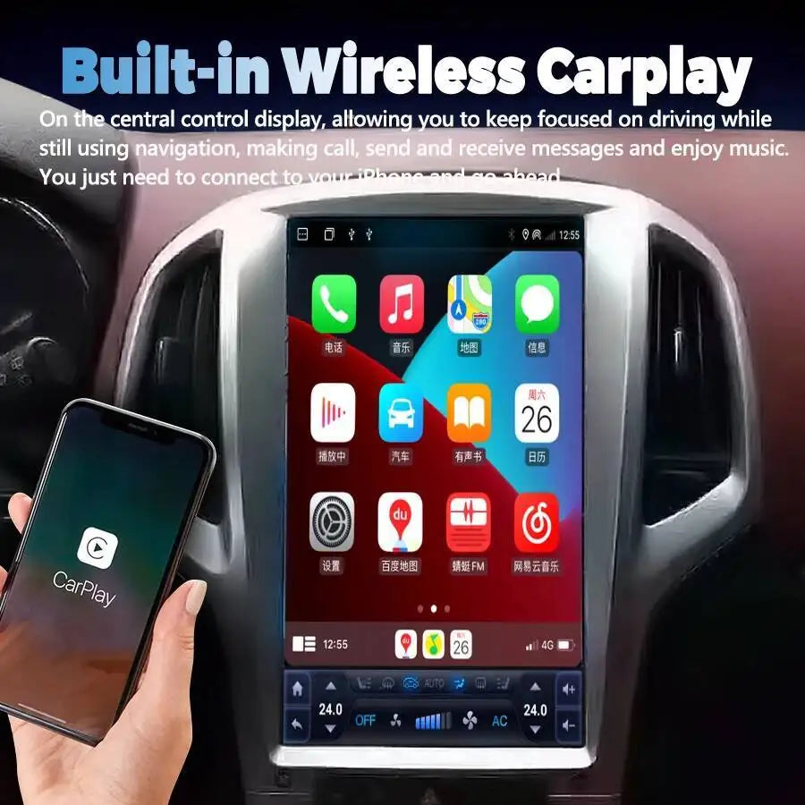 13.6" Android 15 Screen Carplay Car Radio For Opel Astra J Buik Excelle 2010-2013 Multimed | AUTOKITSHOP