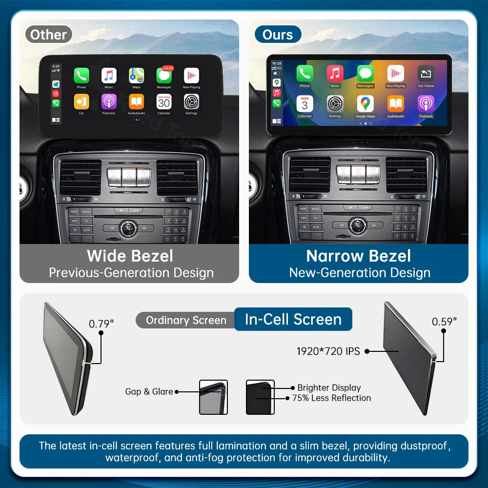 12.3 Ultra-thin Touch Screen Multimedia Dispaly For Mercedes-Benz G Class W463 2013-2018 N | AUTOKITSHOP