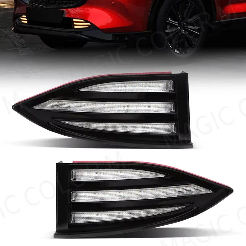 LED DRL For 2022 2023 Mazda CX5 CX-5 Daytime Running Lights Fog Dynamic Turn Signal Lamps  | AUTOKITSHOP