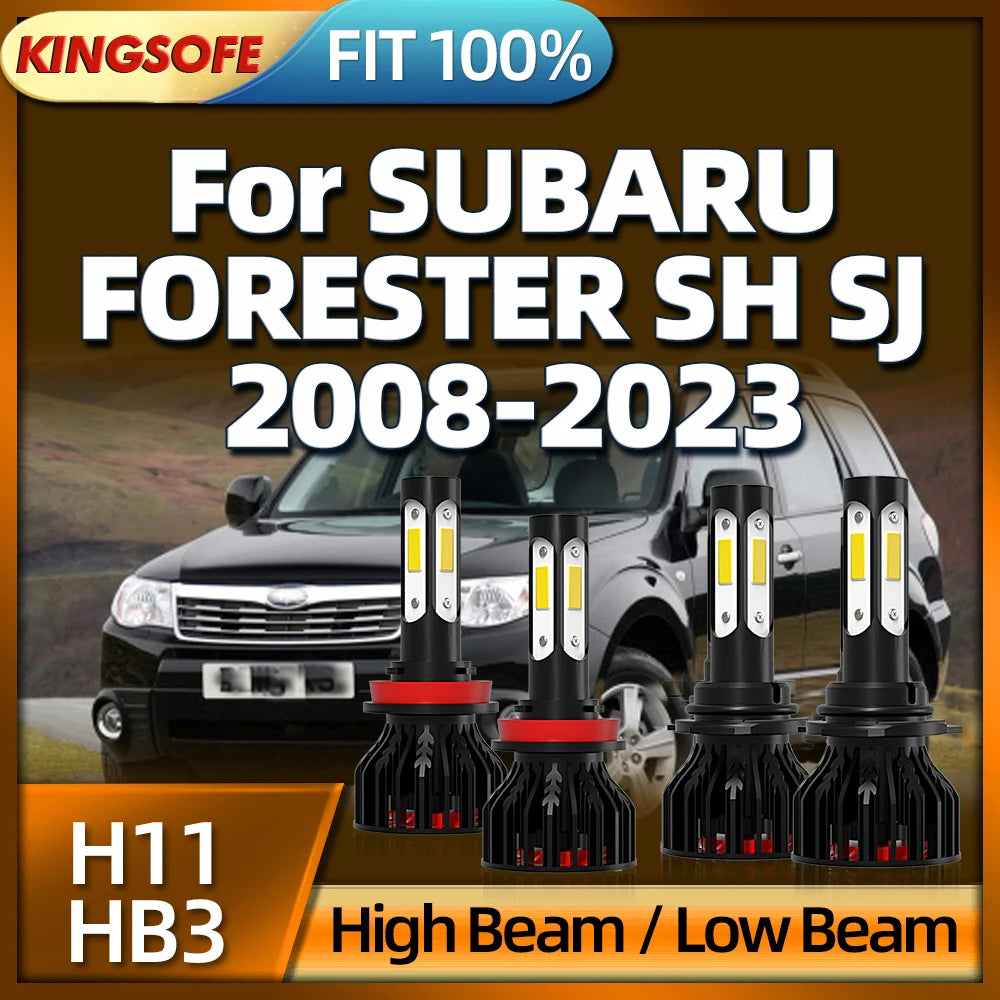 LED 150W H11 HB3 Car Headlight Bulb 6000K For SUBARU FORESTER SH SJ 2008 2009 2010 2011 20
