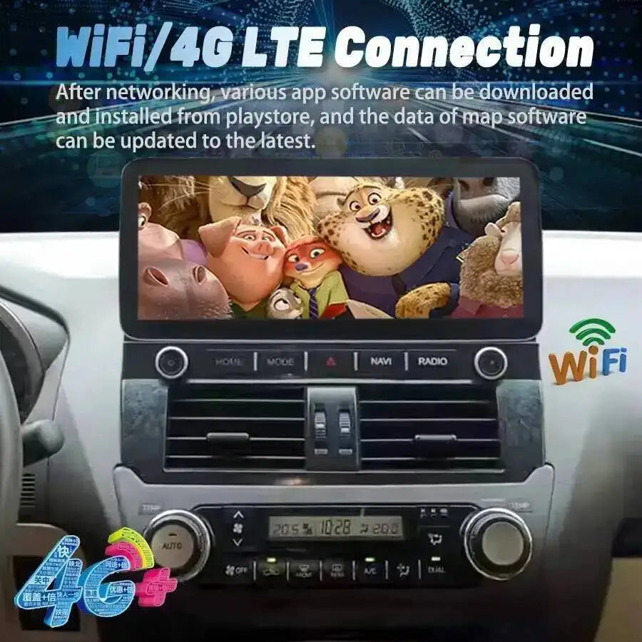 12.3inch Android 15 Screen Car Radio For Toyota Land Cruiser 150 Prado LC150 FJ150 2010-20 | AUTOKITSHOP