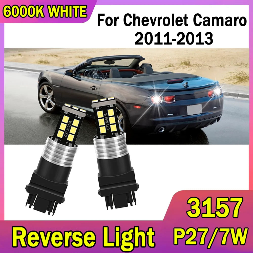 Plug and Play T25 3157 P27/7W Canbus No error Reverse Light LED Bulbs 6000K White 12V For