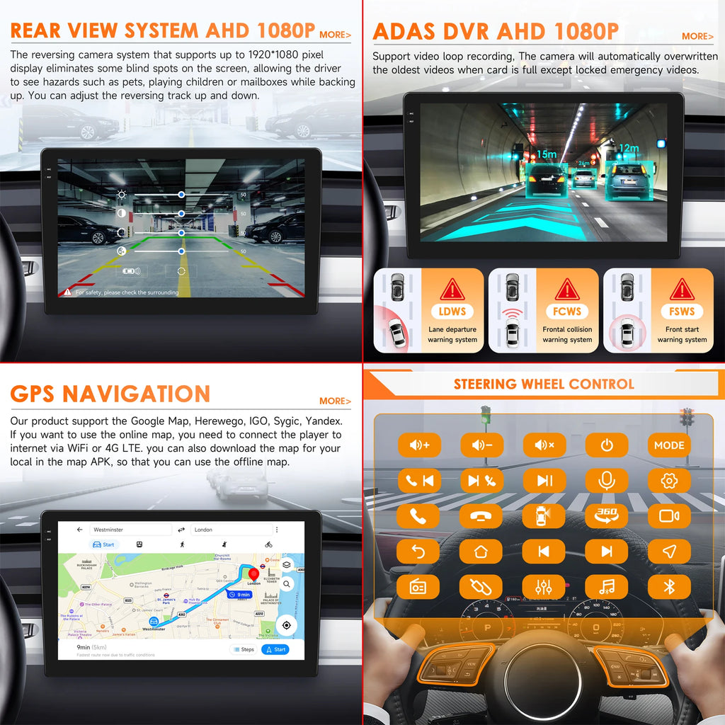 8G 128G Carplay Android 14 Car Radio For Peugeot 207 207CC 2006 - 2015 Car Multimedia Play