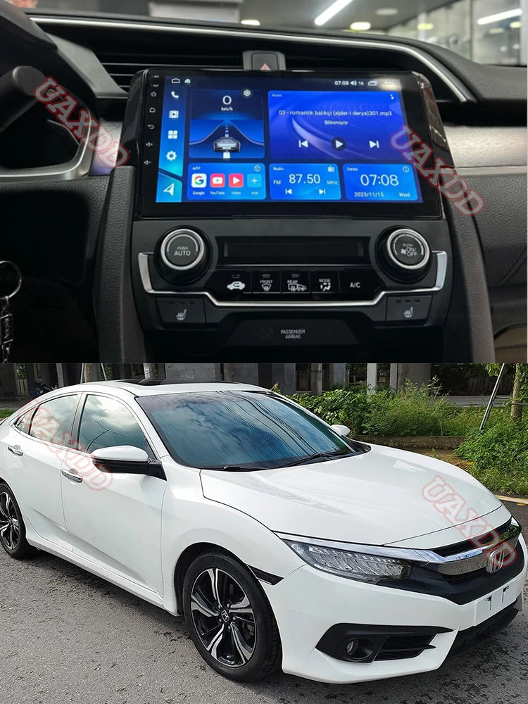 2 Din Car CD DVD Radio Android Fascia Multimedia for Honda 2016 Civic 9 Inch MP3 MP5 Video