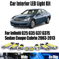 LED Interior Light Kit for Infiniti G25 G35 G37 G37S Sedan Coupe Cabrio 2003- 2011 - Canbus Dome Map Door Trunk Bulbs...