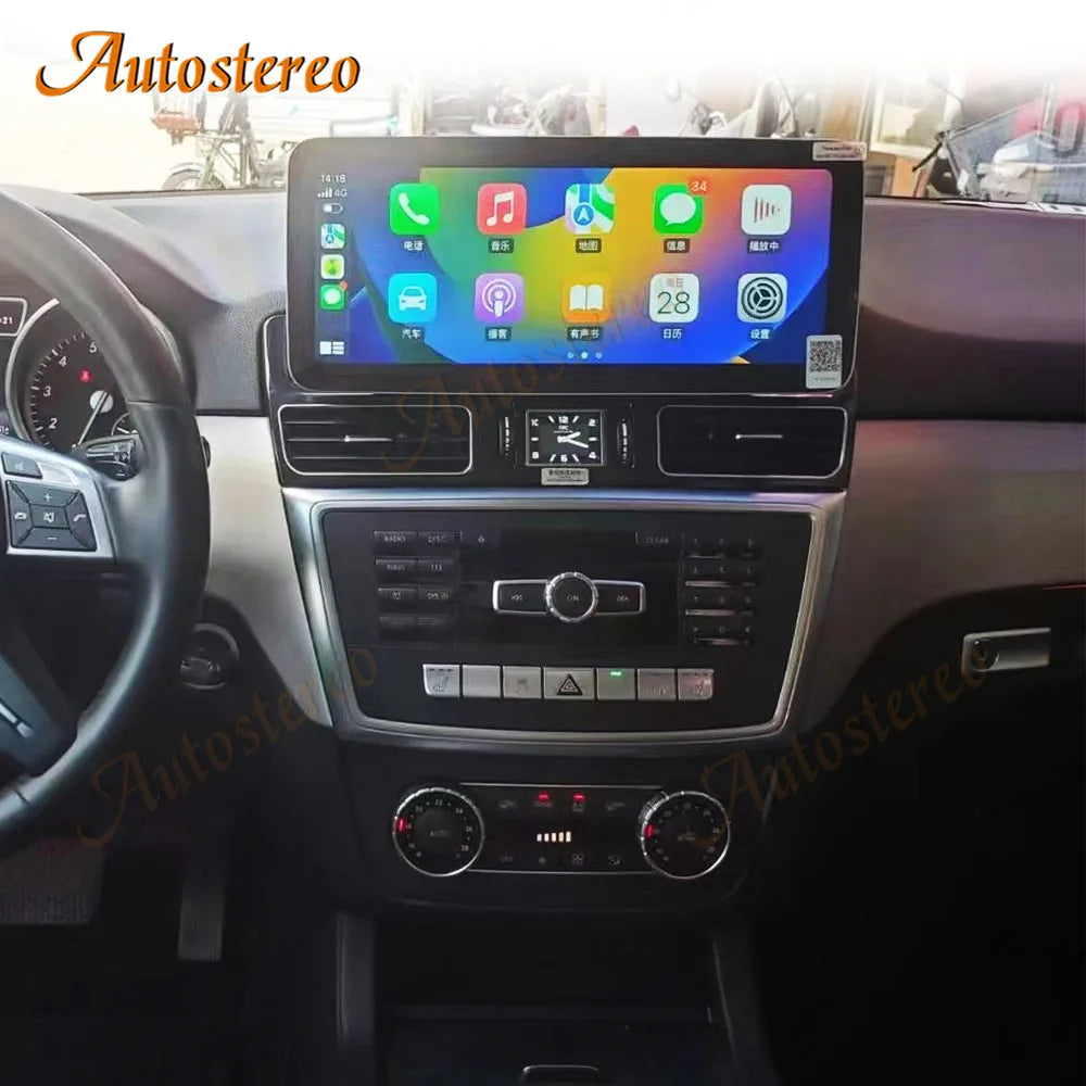 Carplay Android 15 For Mercedes Benz ML GL X166 2012-2015 NTG4.5 Car GPS Navigation Multim