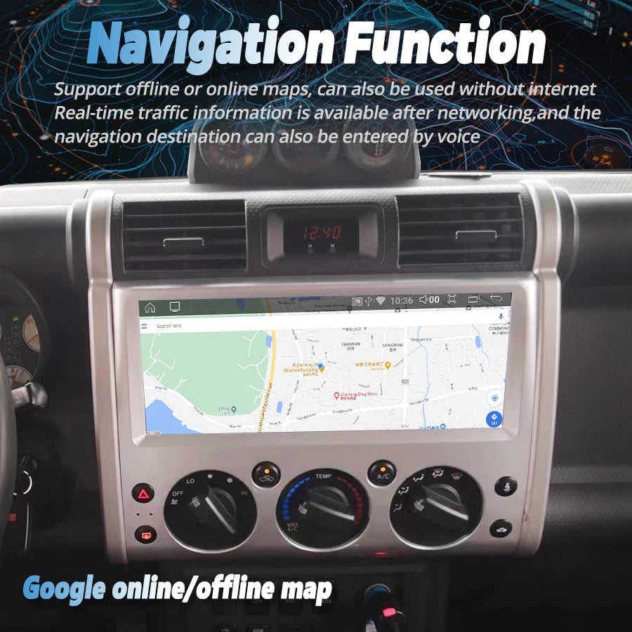 12.3inch Android 13 Screen For Toyota FJ Cruiser 2008 2013 Carplay GPS Navigation Car Radi | AUTOKITSHOP