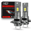 30000LM H7 LED Headlight Bulbs Canbus Lights Mini Lamp 3570 Mini CSP Wireless Turbo Plug &