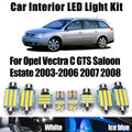 10-Piece LED Interior Light Kit for Opel - Canbus Error-Free Interior Bulbs