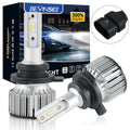 BEVINSEE 9006 HB4 9012 HIR2 LED Headlight Bulbs 60W/Set 10000LM/Pair 6000K White 12V Super