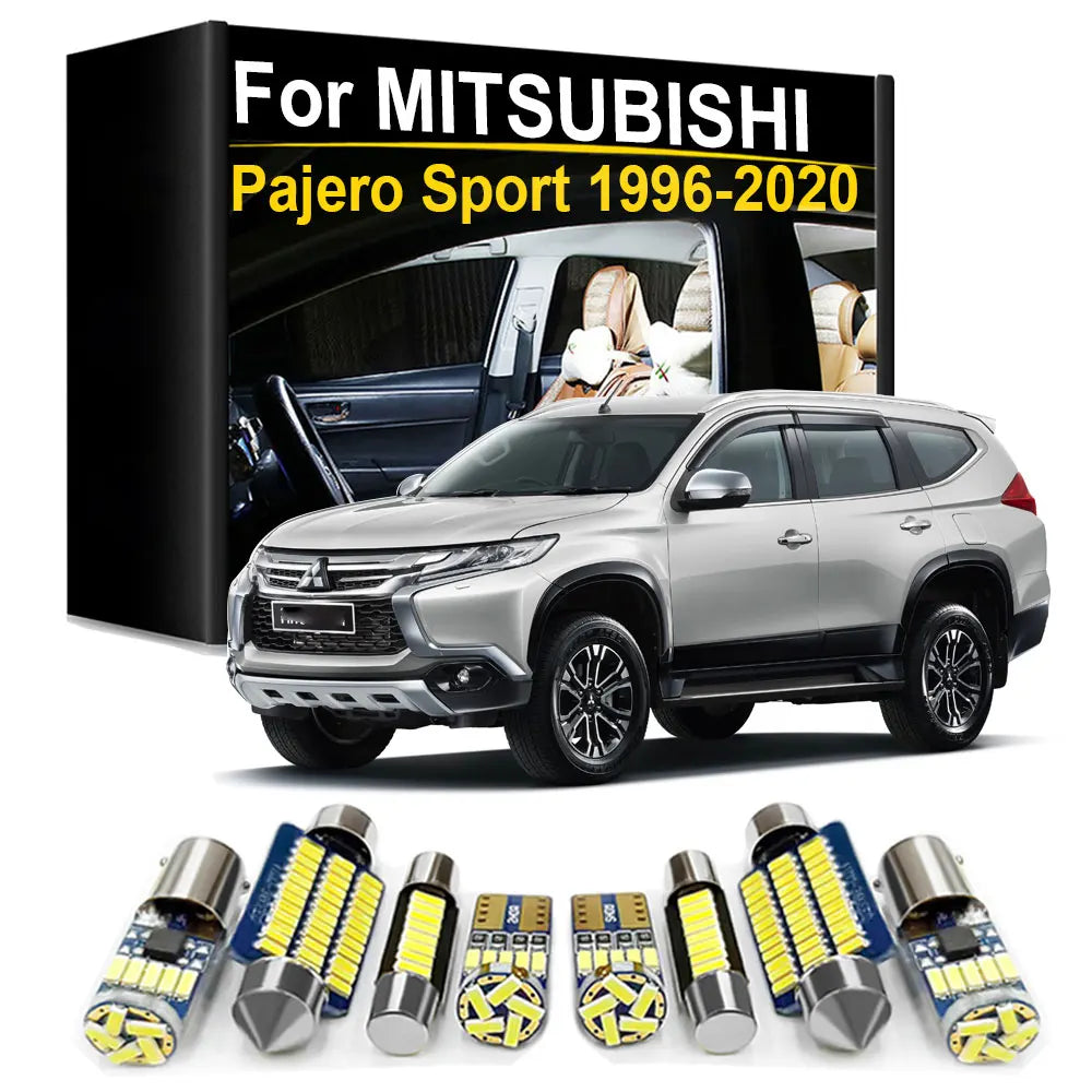LED Interior Light Kit for Mitsubishi Pajero Sport 1 2 3 K90 KH KG  KS 1996- 2012 - Canbus Dome Map Door Trunk Bulbs ...