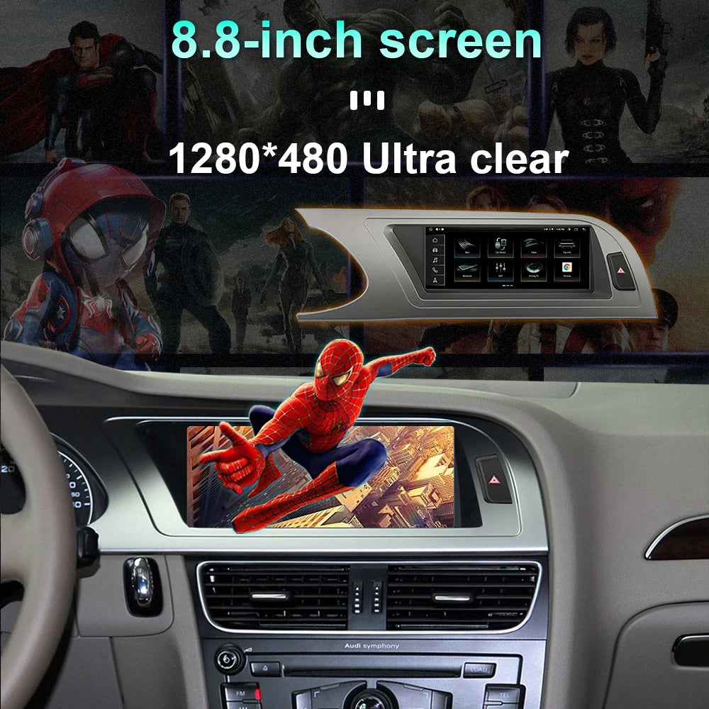 Android 14 For Audi A4 A5 B8 2009 2010-2012 Car Radio Multimedia Player Auto Carplay Stere