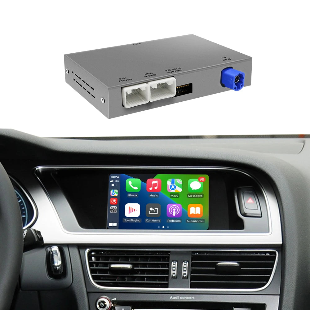 Wireless Carplay Android Auto for Audi A4 B8 A5 Q5 2009-2015 ,Support AirPlay Bluetooth Mi