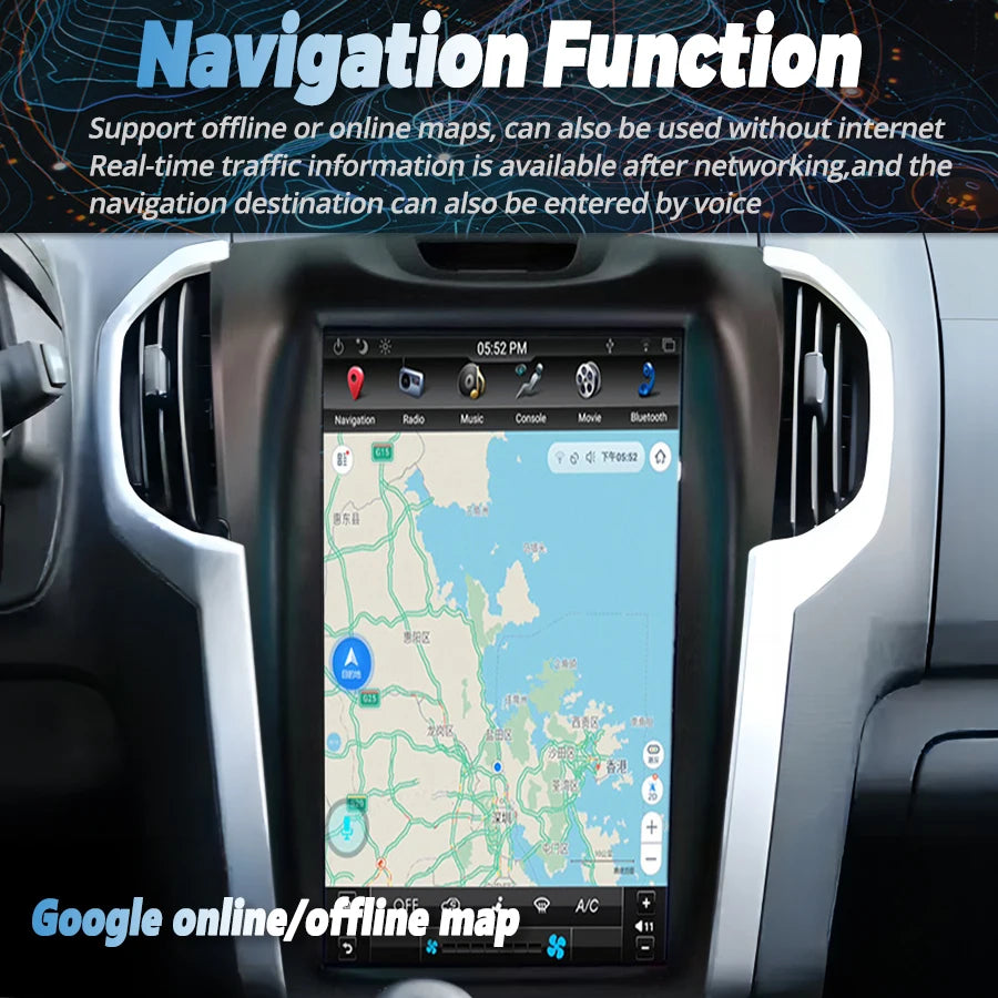 11.8" Car Android Ips Screen For ISUZU D-Max Mu-X CHEVROLET S10 2013 Trailblazer Carplay R