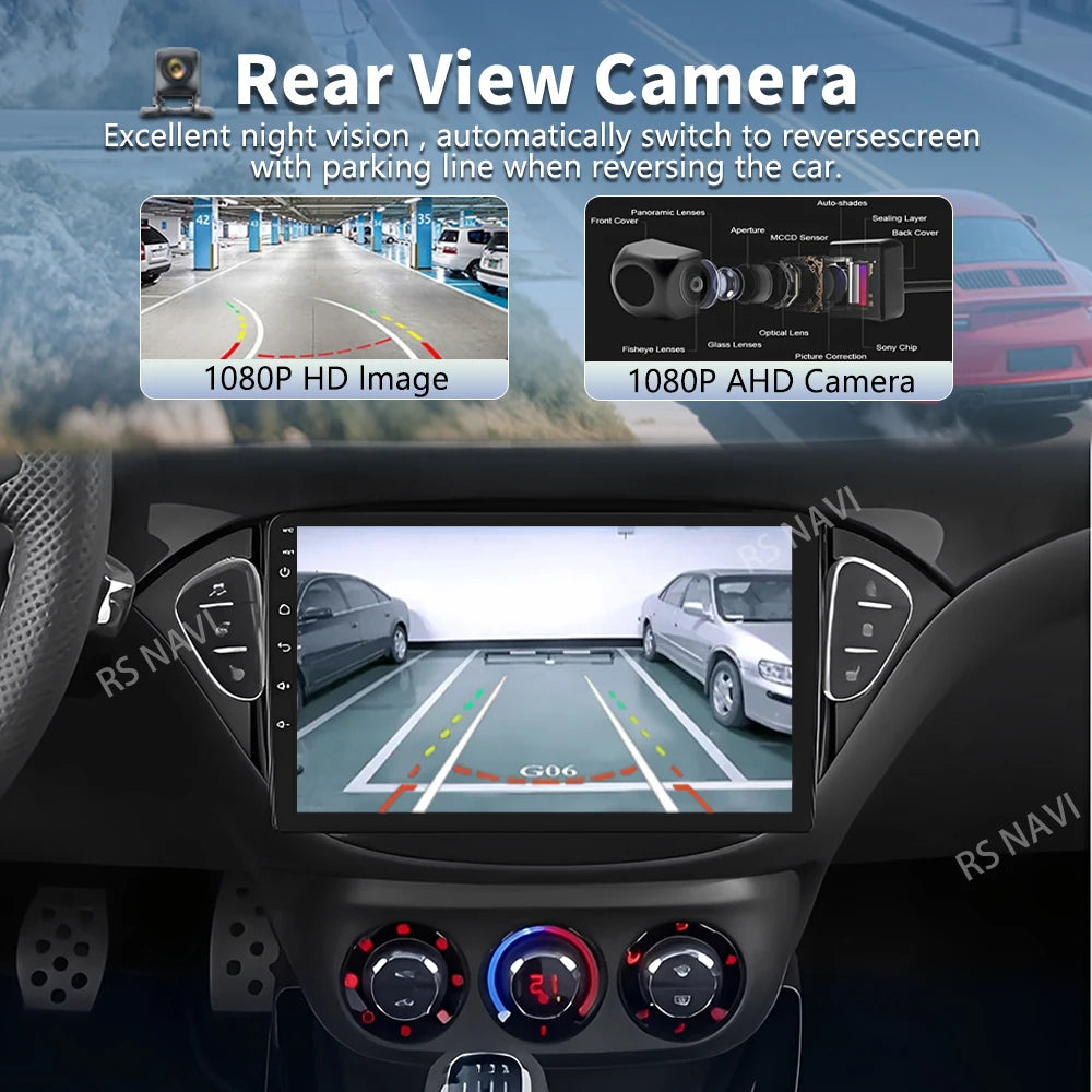 Qualcomm Android 16 For Opel Corsa E 2014 - 2019 Adam 2013 - 2016 2K QLED Stereo Car Radio