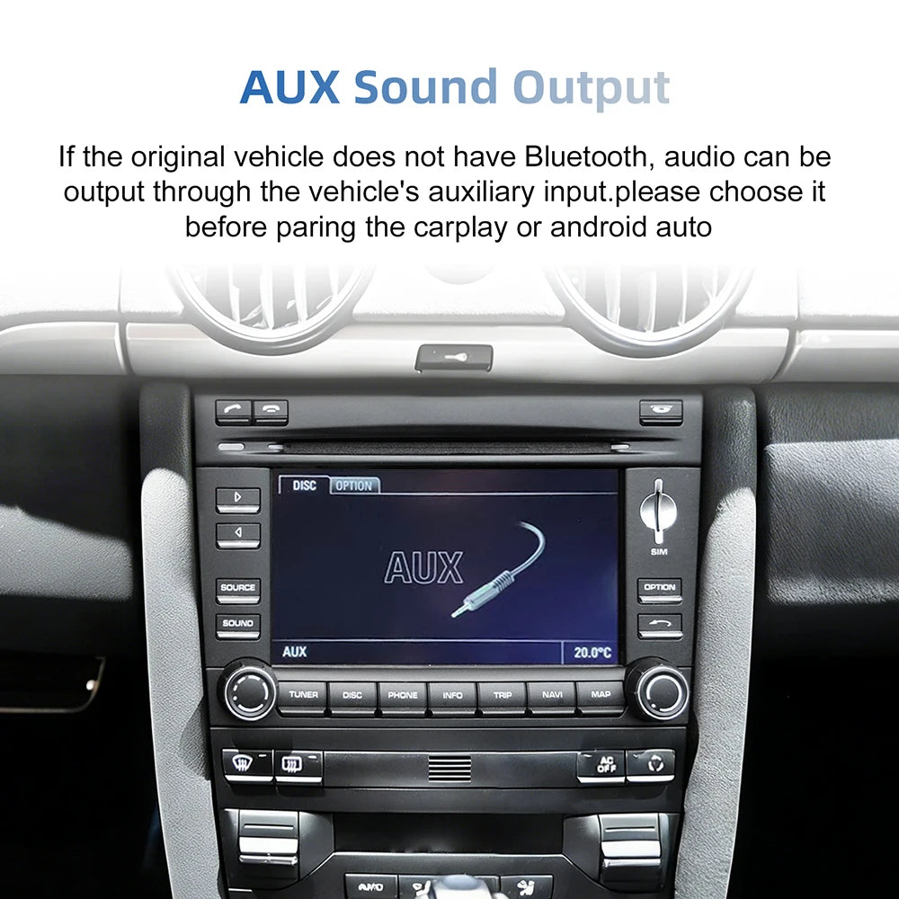Wireless CarPlay Android Auto Retrofit Kit Decoder Box for Porsche PCM3.0 Cayanne Cayman B