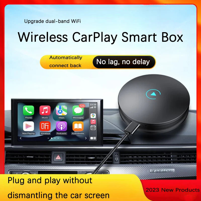 2.4GHZ+5.8GHZ Dual-Frequency Wifi Bluetooth Wired TO Wireless Carplay For Apple Android Au
