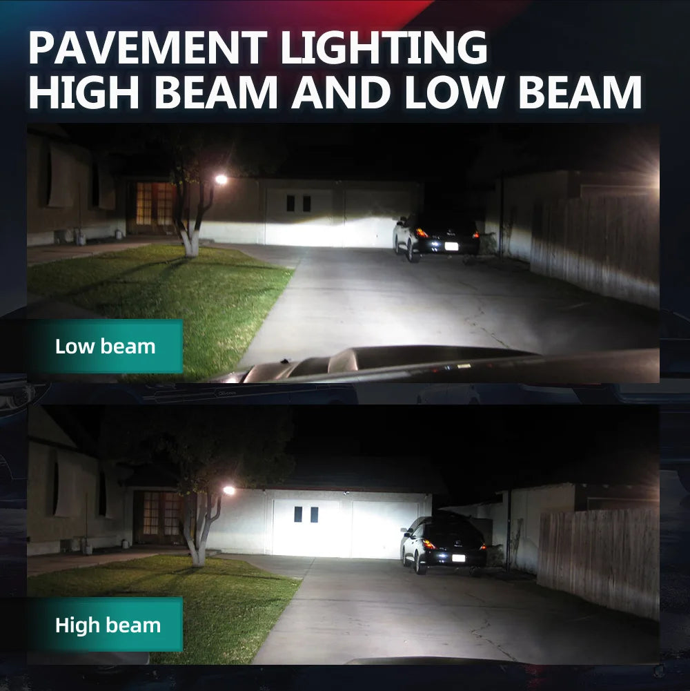 LED Headlight 9005 HB3 H11 H8 H9 Car Headlight 40000LM 190W Canbus No error Pug and Play C