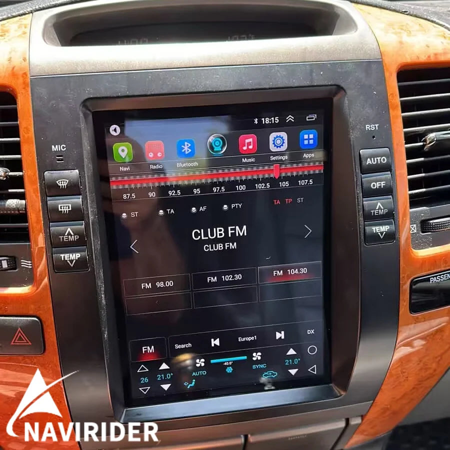 10.4" Android IPS Screen For Lexus GX470 For Toyota Prado Lc120 2002 - 2009 GPS Carplay 4G