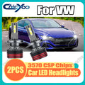 For VW 2PCS 30000LM 150W High Power H4 High Low Beam Auto Headlamps 3570 CSP Chips 6000K W
