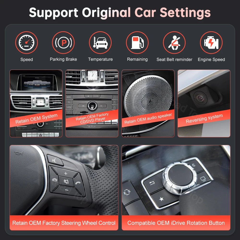 12.3 Ultra-thin Touch Screen Multimedia Display For Mercede Benz E Class W212 2009-2016 Wi | AUTOKITSHOP