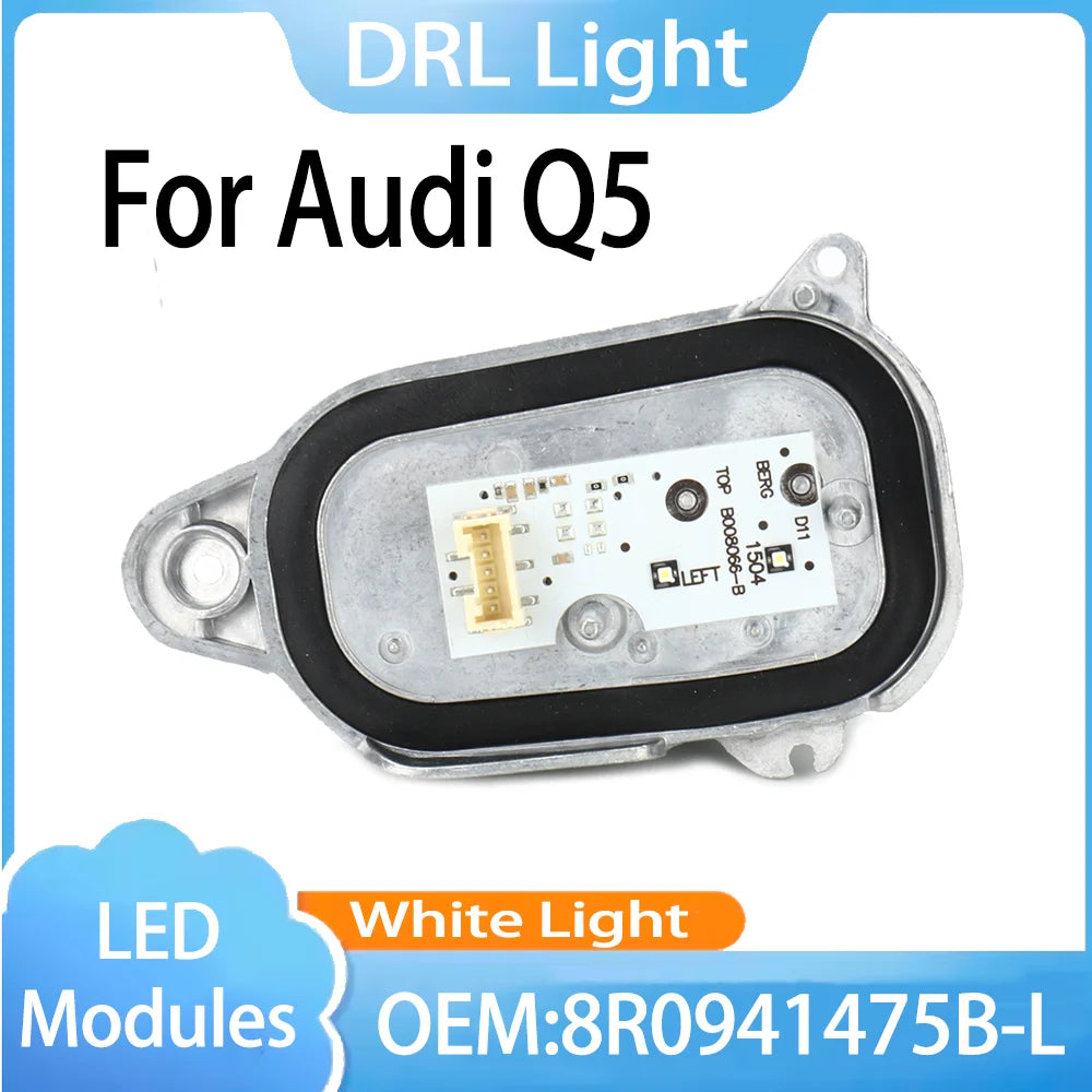 OEM 8R0941475B-L DRL Headlight Module Control Unit Day Light White Color Angel Eyes Module