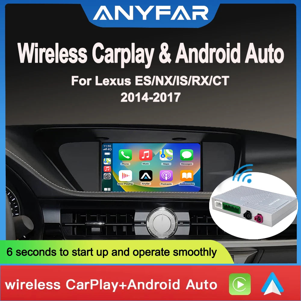 For Lexus ES/NX/IS/RX/CT 2014-2017 NEW Wireless Carplay Adapter Android Auto