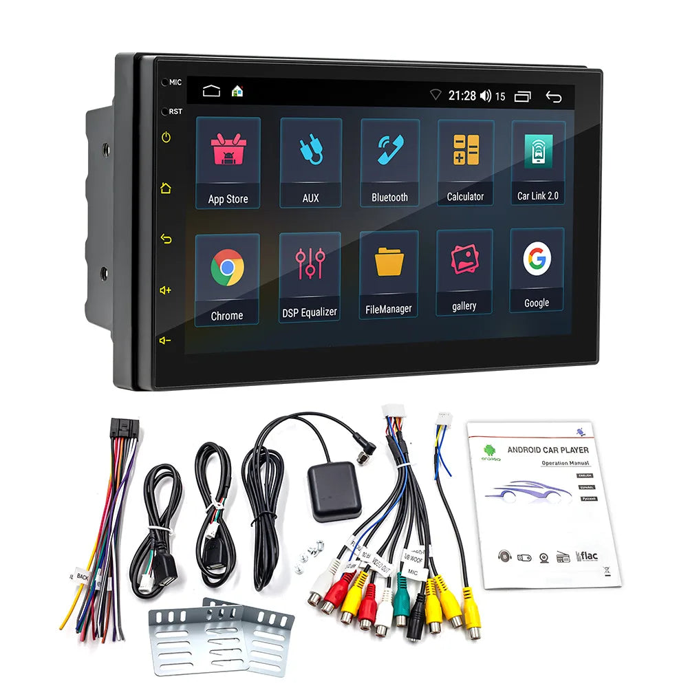 7inch 2Din Stereo GPS Touch Screen Car Radio Stereo Bluetooth Multimedia Universal For App