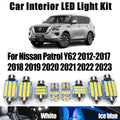 Canbus For Nissan Patrol Y62 2012 - 2019 2020 2021 2022 2023 Car Plate Bulbs LED Interior